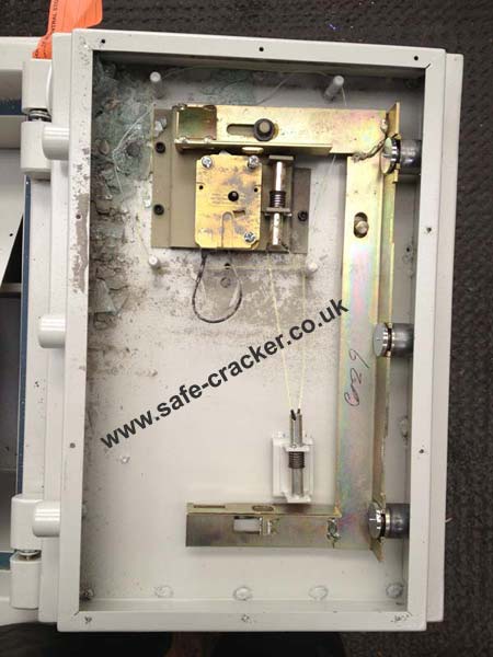 safe opened after locksmith smashed glass